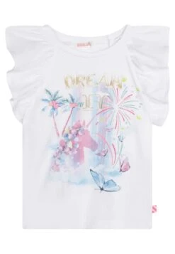 Billieblush Short Sleeves - T-Shirt Imprimé - White