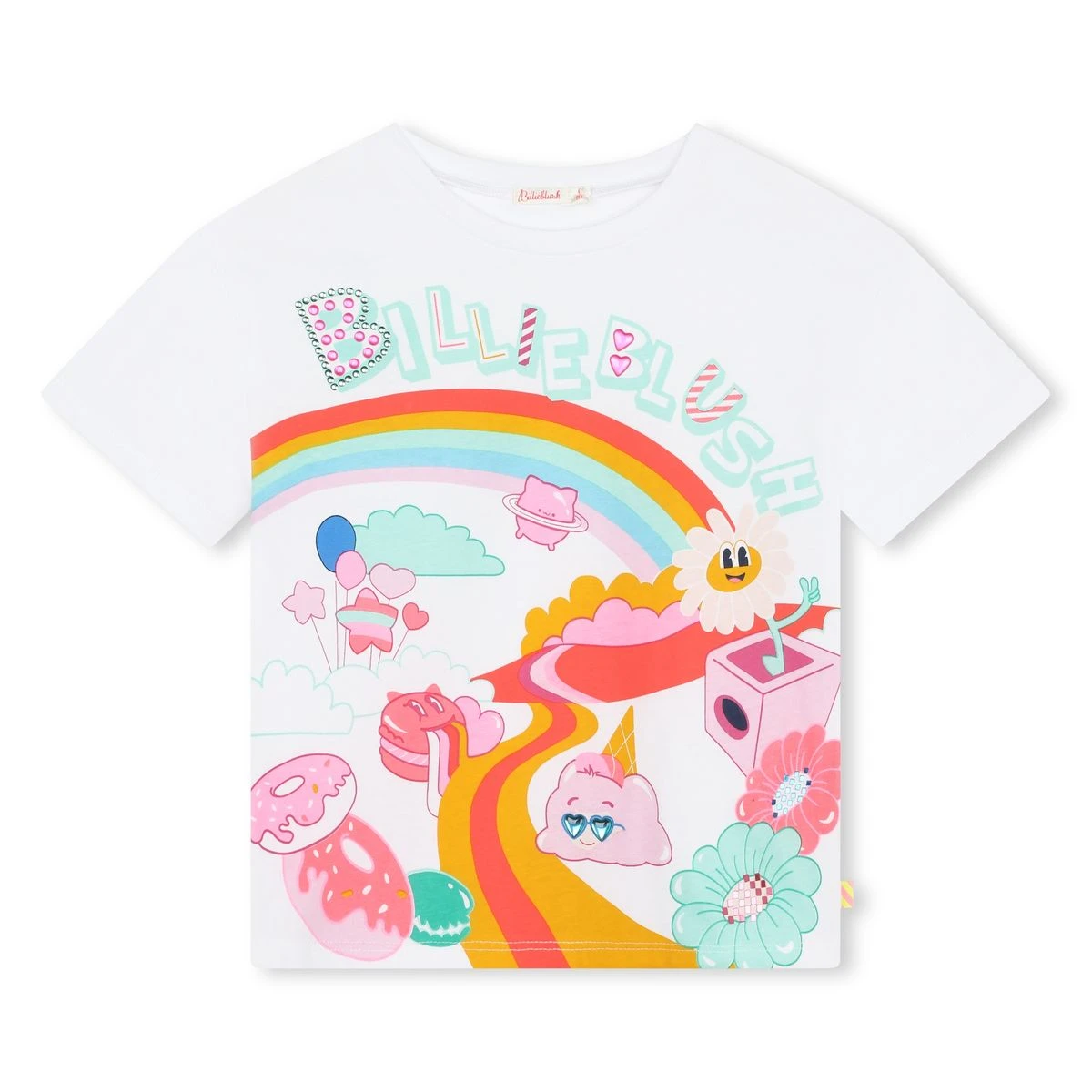 Billieblush T-shirt Ample Détails Cloutés 1 Billieblush T-shirt Ample Détails Cloutés