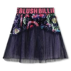 Billieblush Jupe En Tulle Plissé à Sequins