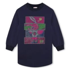 Billieblush Robe Molletonnée Strassée