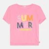 Billieblush Short Sleeves Tee - T-Shirt Imprimé - Pink