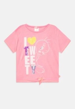 Billieblush Looney Tunes Tweety Sleeves Tee - T-Shirt Imprimé - Pink