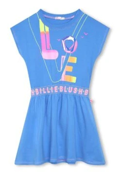 Billieblush Short Sleeved - Robe En Jersey - Pale Blue