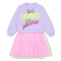 Billieblush Robe Bimatière Avec Sequins