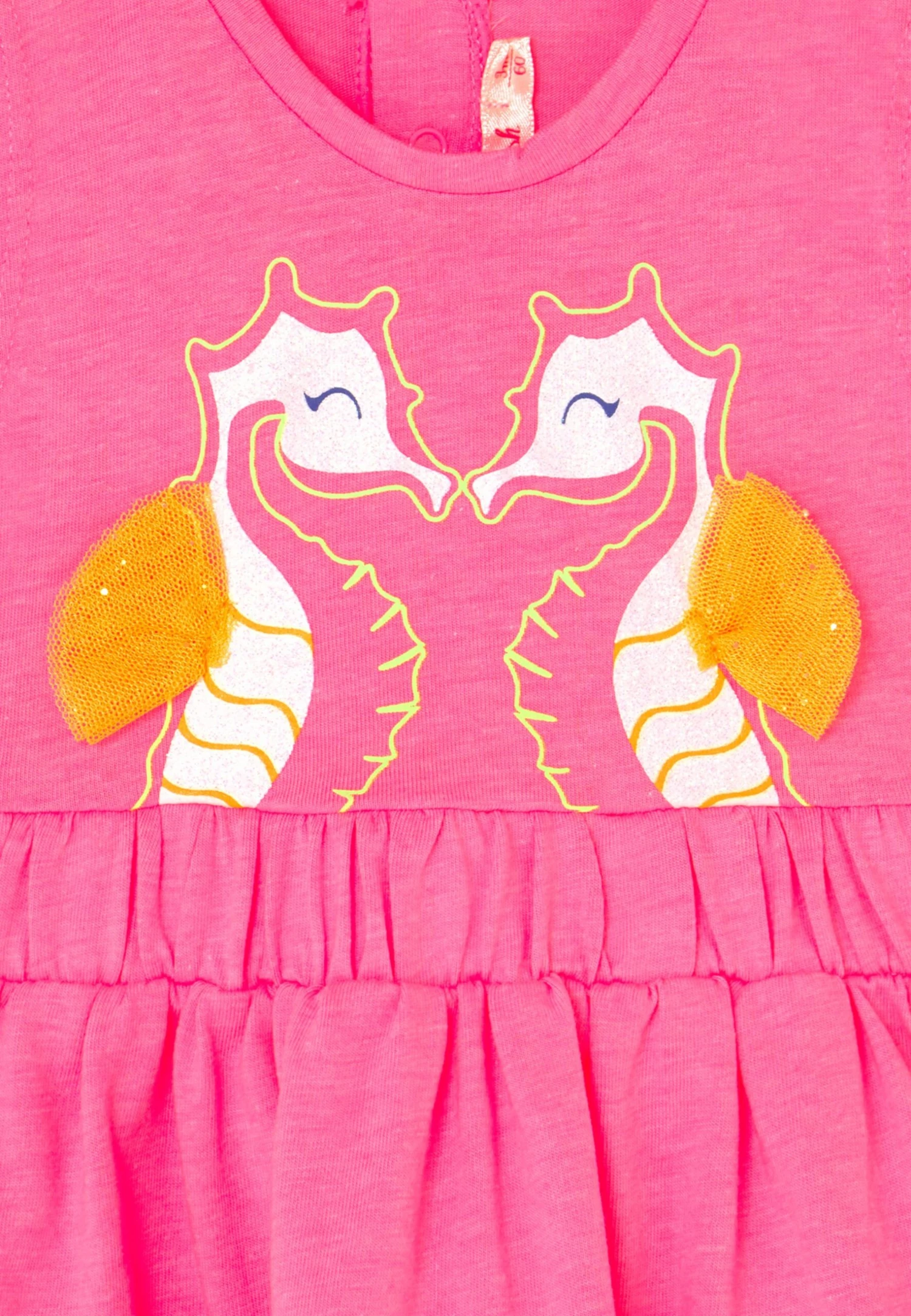 Billieblush Dress - Robe En Jersey - Neon Pink 3 Billieblush Dress - Robe En Jersey - Neon Pink – Image 3