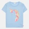 Billieblush Short Sleeves Tee - T-Shirt Imprimé - Pale Blue
