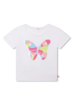 Billieblush Short Sleeves Tee - T-Shirt Imprimé - Blanc