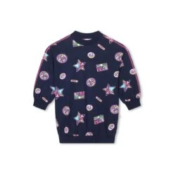 Billieblush Robe Droite En Coton Imprimé -Billieblush 95edfd8e64a47cb7cfa639aa29b118fb