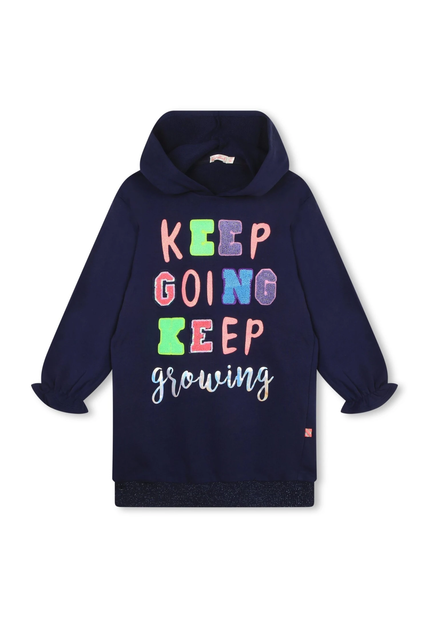 Billieblush Hooded - Robe De Jour - Navy 1 Billieblush Hooded - Robe De Jour - Navy