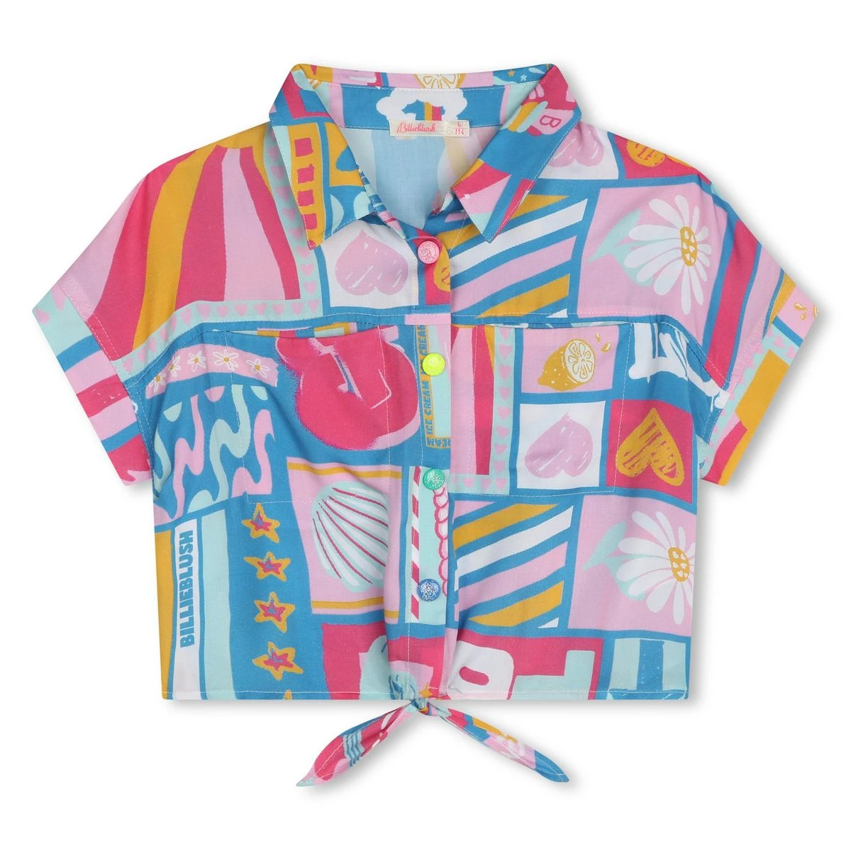 Billieblush Blouse Nouée Imprimée 1 Billieblush Blouse Nouée Imprimée