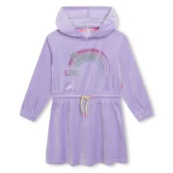 Billieblush Robe à Capuche En Velours