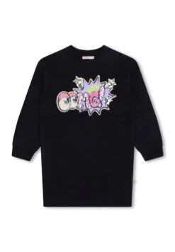 Billieblush Brodée De Sequins - Robe Pull - Indigo Blue