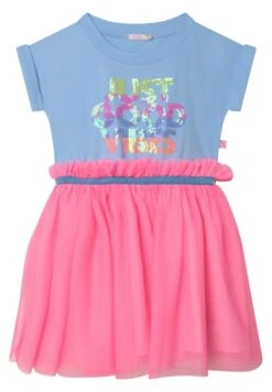 Billieblush Short Sleeve - Robe De Jour - Bleu Celeste