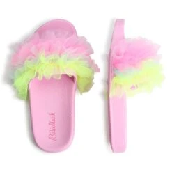 Billieblush Claquettes Avec Tulle -Billieblush cc5f93dbf9d3f9d0be6c8acc395fca27