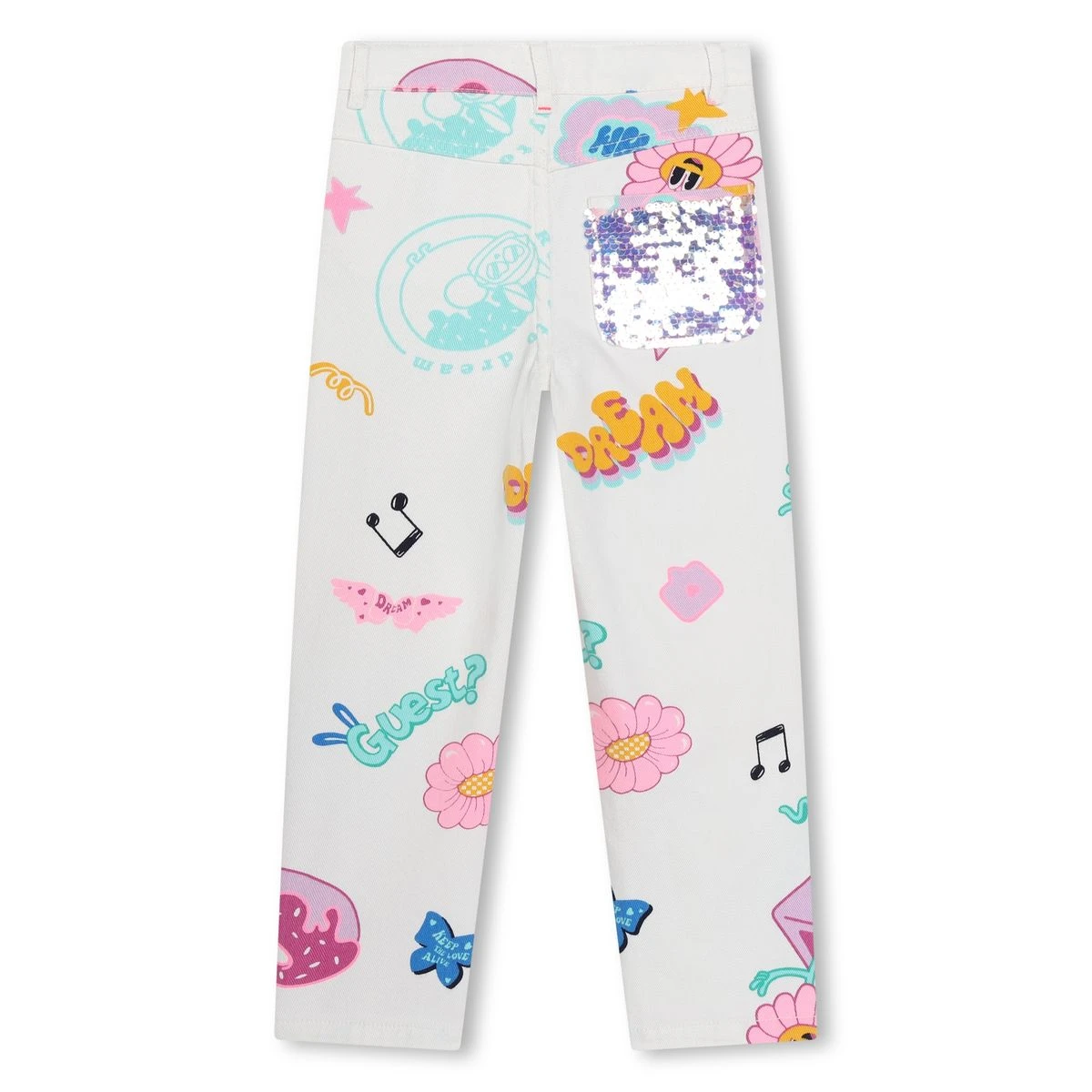 Billieblush Pantalon Sergé Coton Imprimé 2 Billieblush Pantalon Sergé Coton Imprimé – Image 2