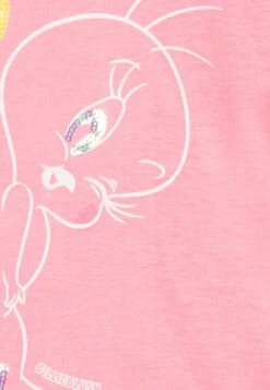 Billieblush Looney Tunes Tweety Sleeves Tee - T-Shirt Imprimé - Pink -Billieblush dd48bed006e84efda2084dc64016ddf5