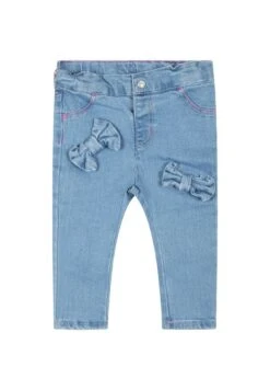 Billieblush Con Fiocchi E Patch Logato - Jean Slim - Blue