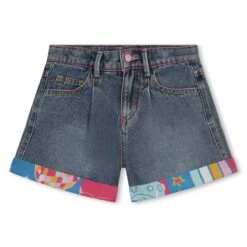 Billieblush Short En Jean Brodé à Revers