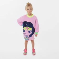 Billieblush Robe Sweat-shirt à Sequins 6 Billieblush Robe Sweat-shirt à Sequins -Billieblush fd8dd002723efa3217f99f4203b96df6