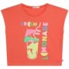 Billieblush À Manches Courtes - T-Shirt Imprimé - Corail